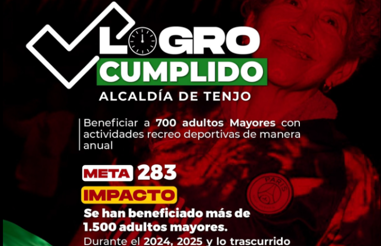 |Tenjo| supera meta de atención a |adultos mayores| con actividades recreativas y deportivas