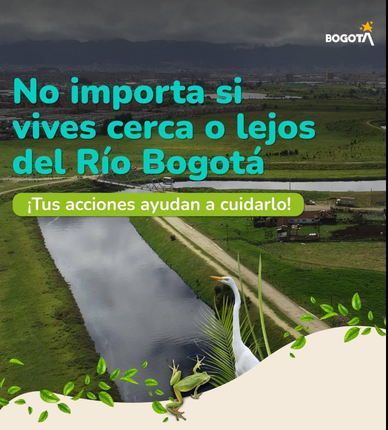 Promueven |acciones ciudadanas| para proteger el |río Bogotá|