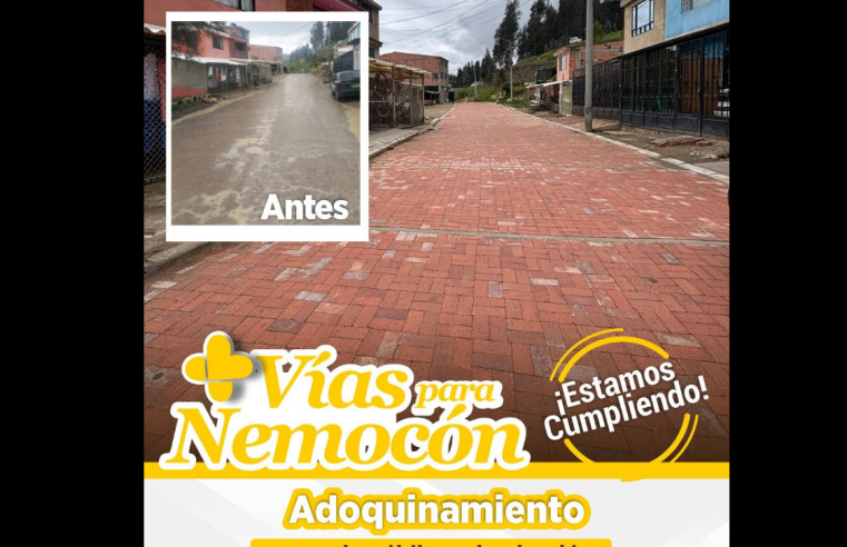 |Nemocón| mejora la |movilidad| con adoquinamiento en |Mirador del Nemequene|