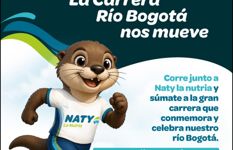 Invitan a participar en la |Carrera| del |Río Bogotá| junto a “Naty la nutria”