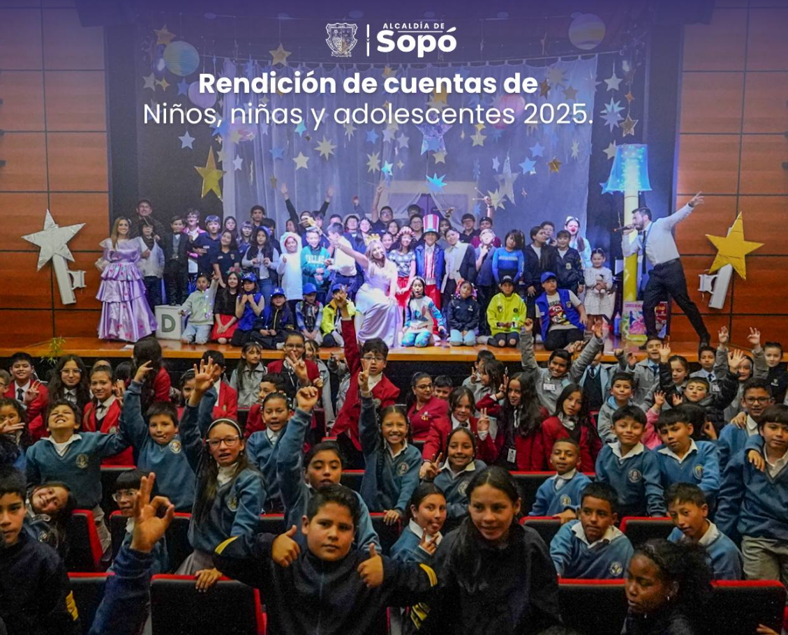 Más de 200 estudiantes participaron en la |Rendición de Cuentas| de Niños, Niñas y Adolescentes en |Sopó|