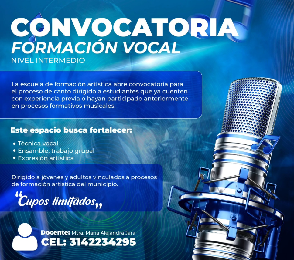 |Gachancipá| abrió convocatoria de |formación vocal| para jóvenes y adultos