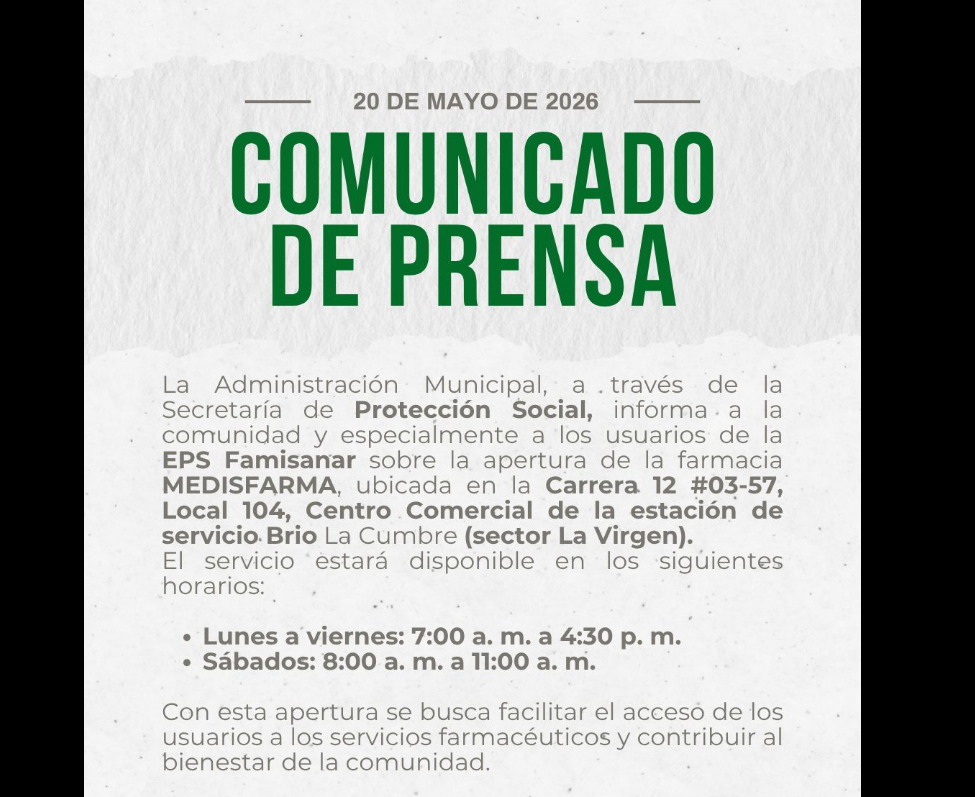 Usuarios de |EPS Famisanar| contarán con nuevo punto de |atención farmacéutica|