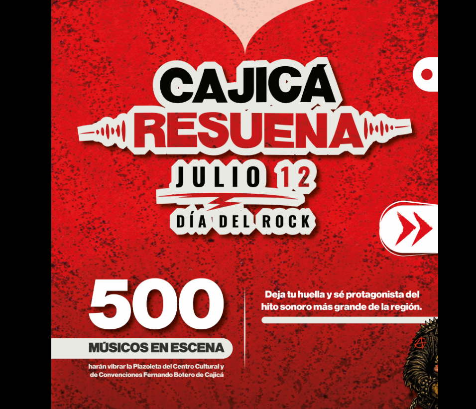 |Cajicá| prepara el hito sonoro más grande de la región para celebrar el Día Mundial del |Rock|