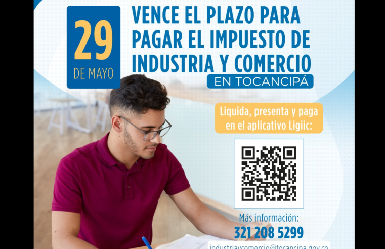 |Tocancipá| habilita |pago virtual| del impuesto de Industria y Comercio