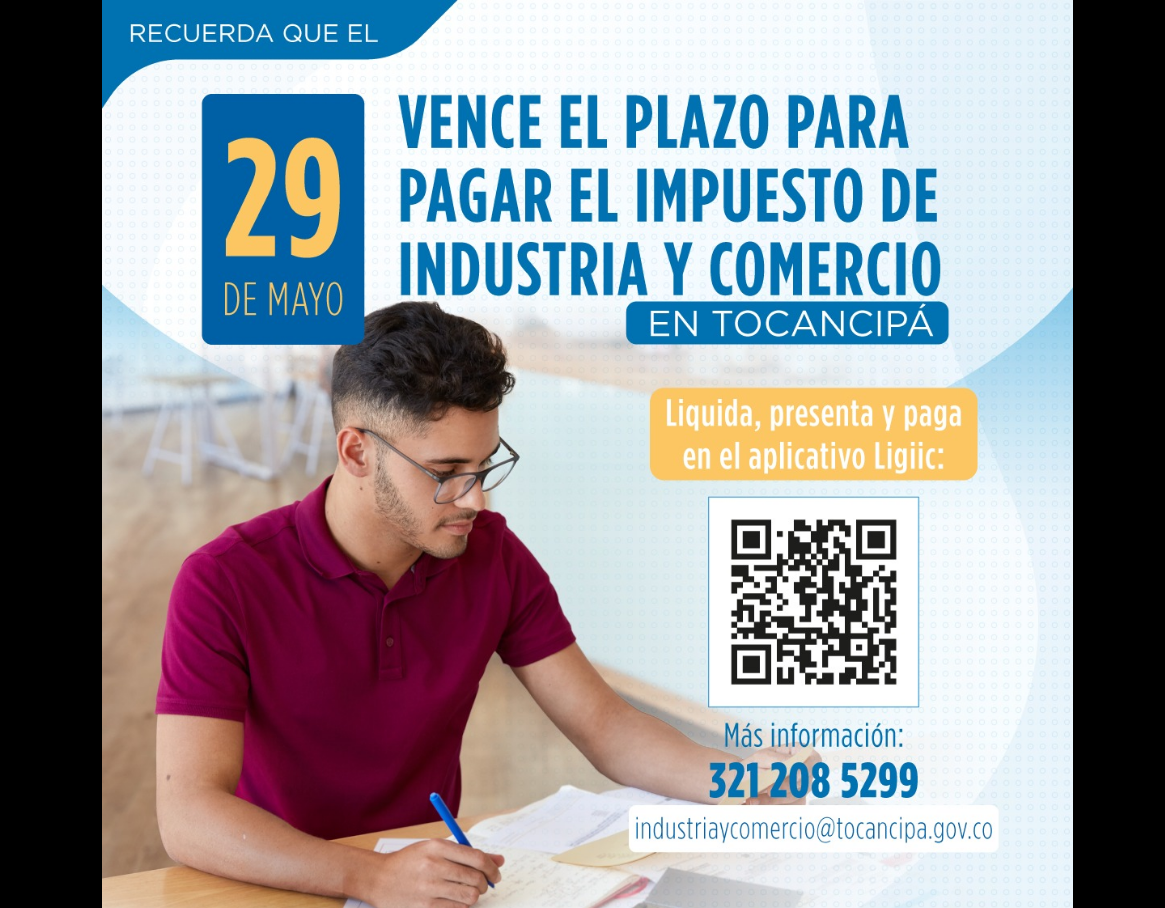 |Tocancipá| habilita |pago virtual| del impuesto de Industria y Comercio