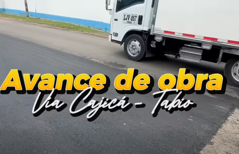 Avanzan obras de rehabilitación en la vía |Cajicá| – |Tabio| para mejorar la |movilidad| y |seguridad vial| + Video