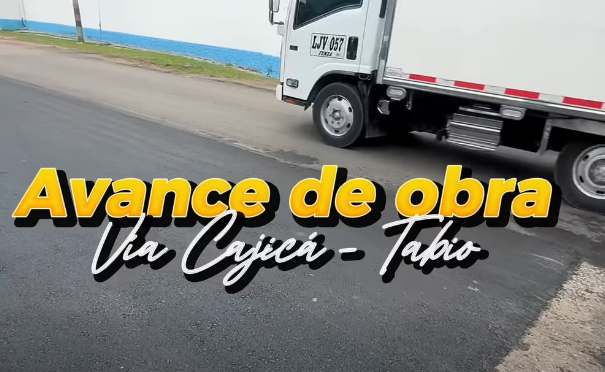 Avanzan obras de rehabilitación en la vía |Cajicá| – |Tabio| para mejorar la |movilidad| y |seguridad vial| + Video