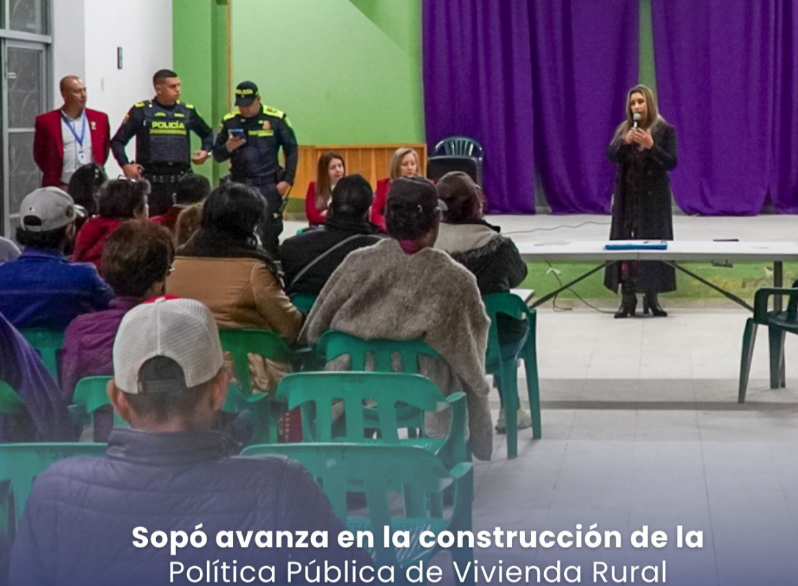 |Sopó| avanza en la construcción de la Política Pública de |Vivienda Rural|