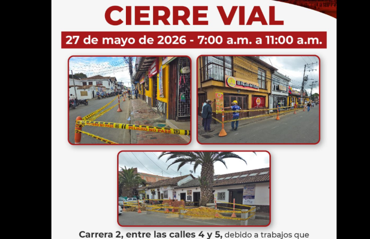 Anuncian |cierre vial| temporal por mantenimiento de andenes