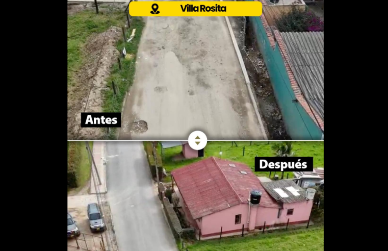 Realizan trabajos de |mantenimiento vial| en el municipio de |Zipaquirá| en el |sector de Villa Rosita|