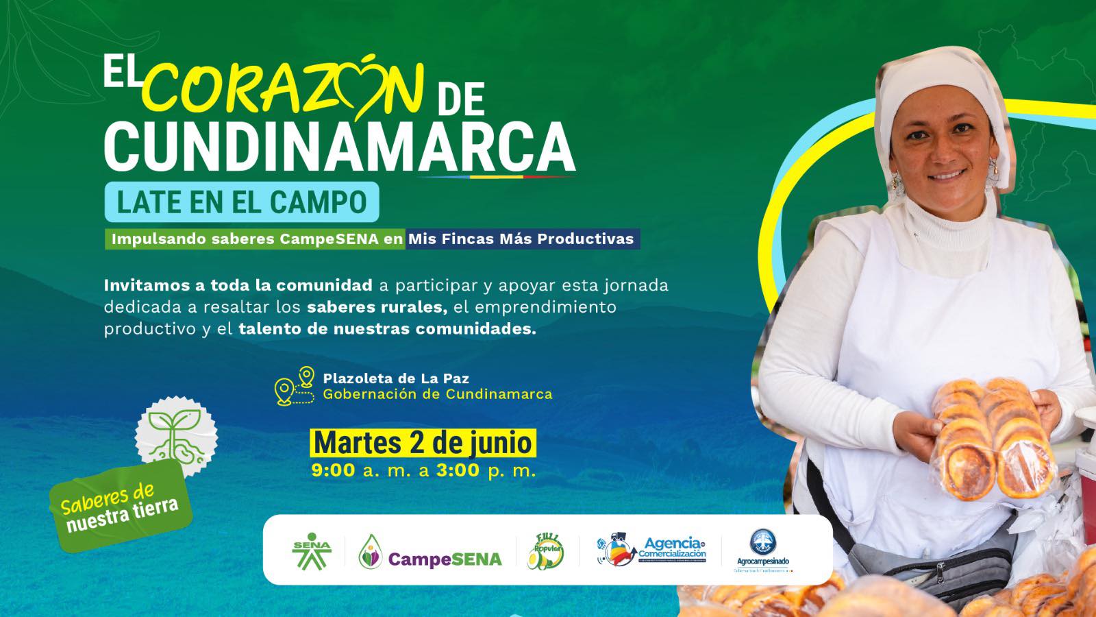 Más de 50 |emprendimientos rurales| protagonizan la celebración del |Día del Campesino| en |Cundinamarca|