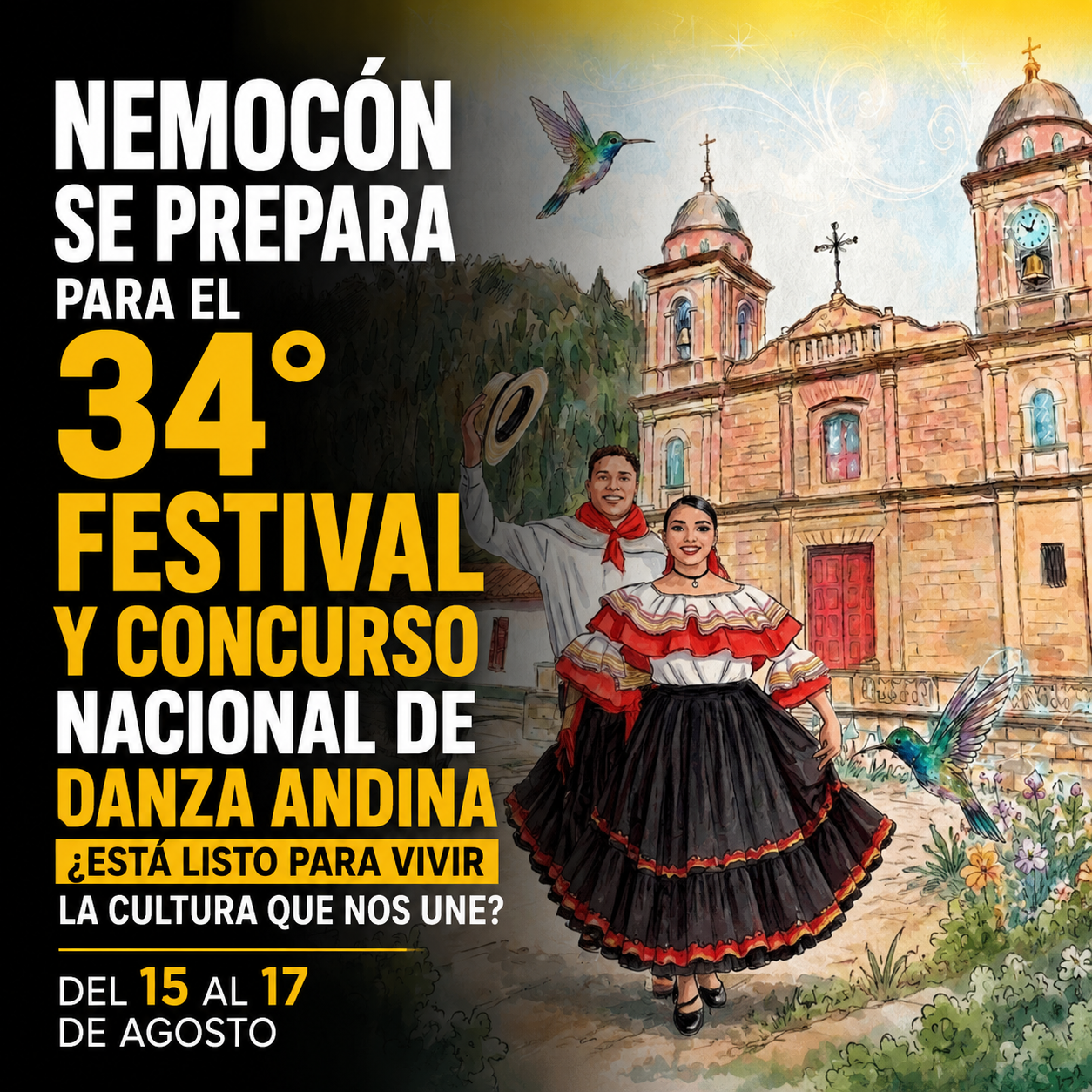 💃🏆 Nemocón abrió la convocatoria para su Festival Nacional de Danza Andina, ¿quiénes podrán participar?