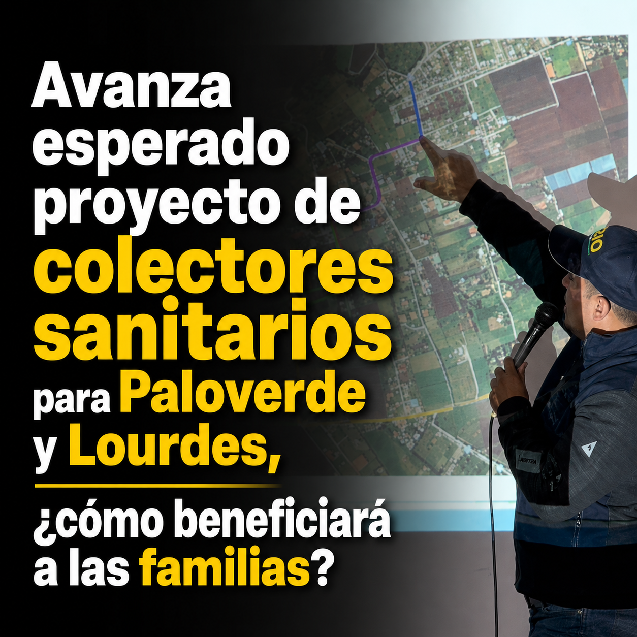 🚧💧 Avanza esperado proyecto de colectores sanitarios para Paloverde y Lourdes, ¿cómo beneficiará a las familias? + Video
