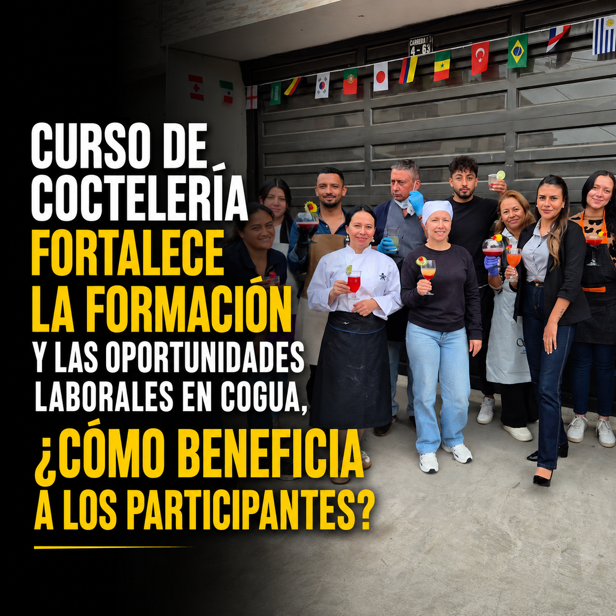 🍹📚 Curso de |coctelería| fortalece la formación y las oportunidades laborales en |Cogua|, ¿cómo beneficia a los participantes?