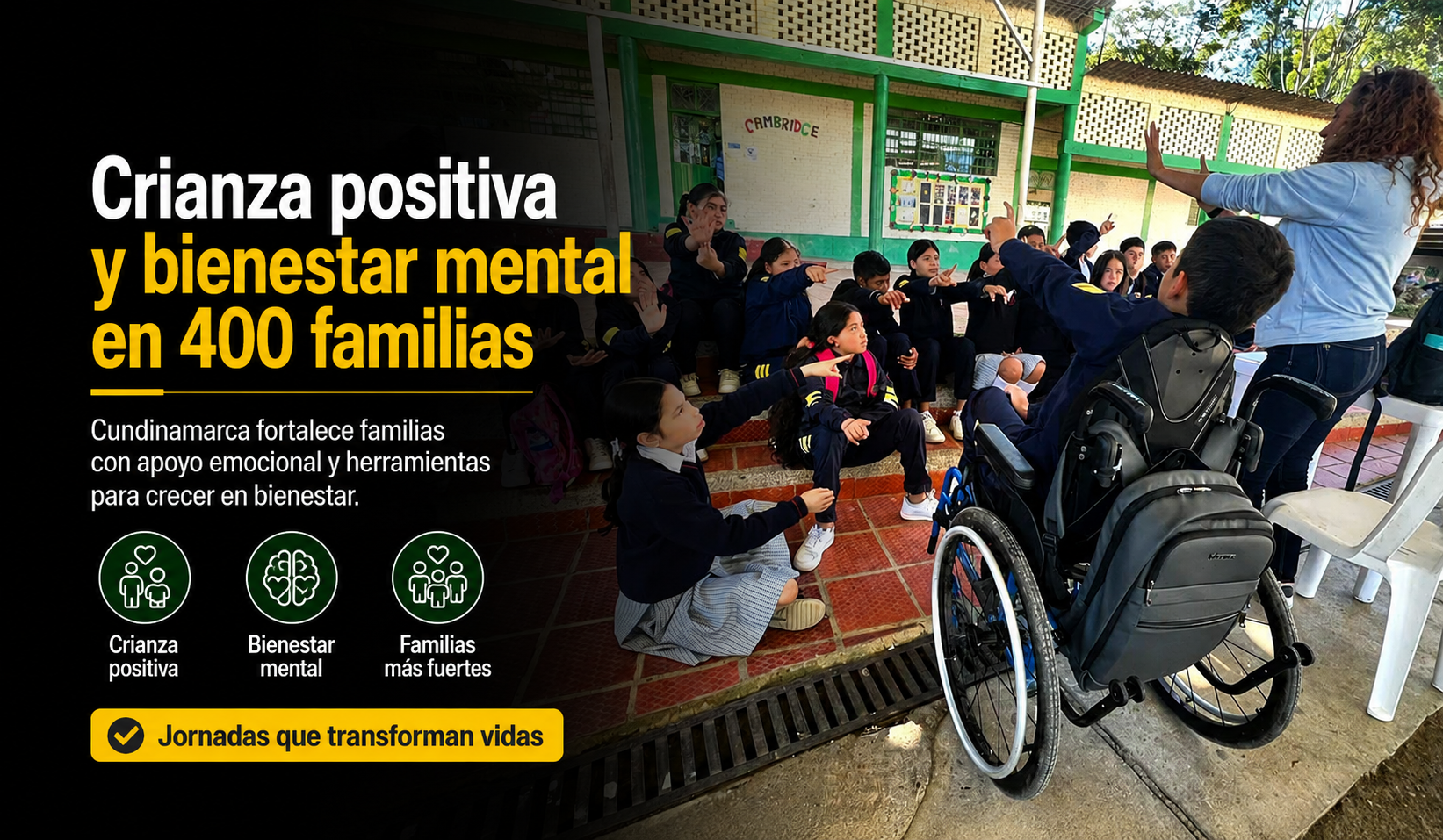 👨‍👩‍👧‍👦 |Cundinamarca| fortalece la |crianza positiva| y el bienestar mental en 400 familias, ¿qué impactó tuvieron las jornadas?