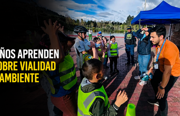 🚦🌿 Niños de las Mini Juntas participaron en jornada de |educación vial| y ambiental en |Sopó|, ¿qué aprendieron?