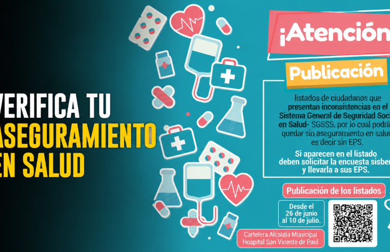 🩺 |Nemocón| invita a verificar el estado del aseguramiento en salud, ¿aparece en el listado de inconsistencias?