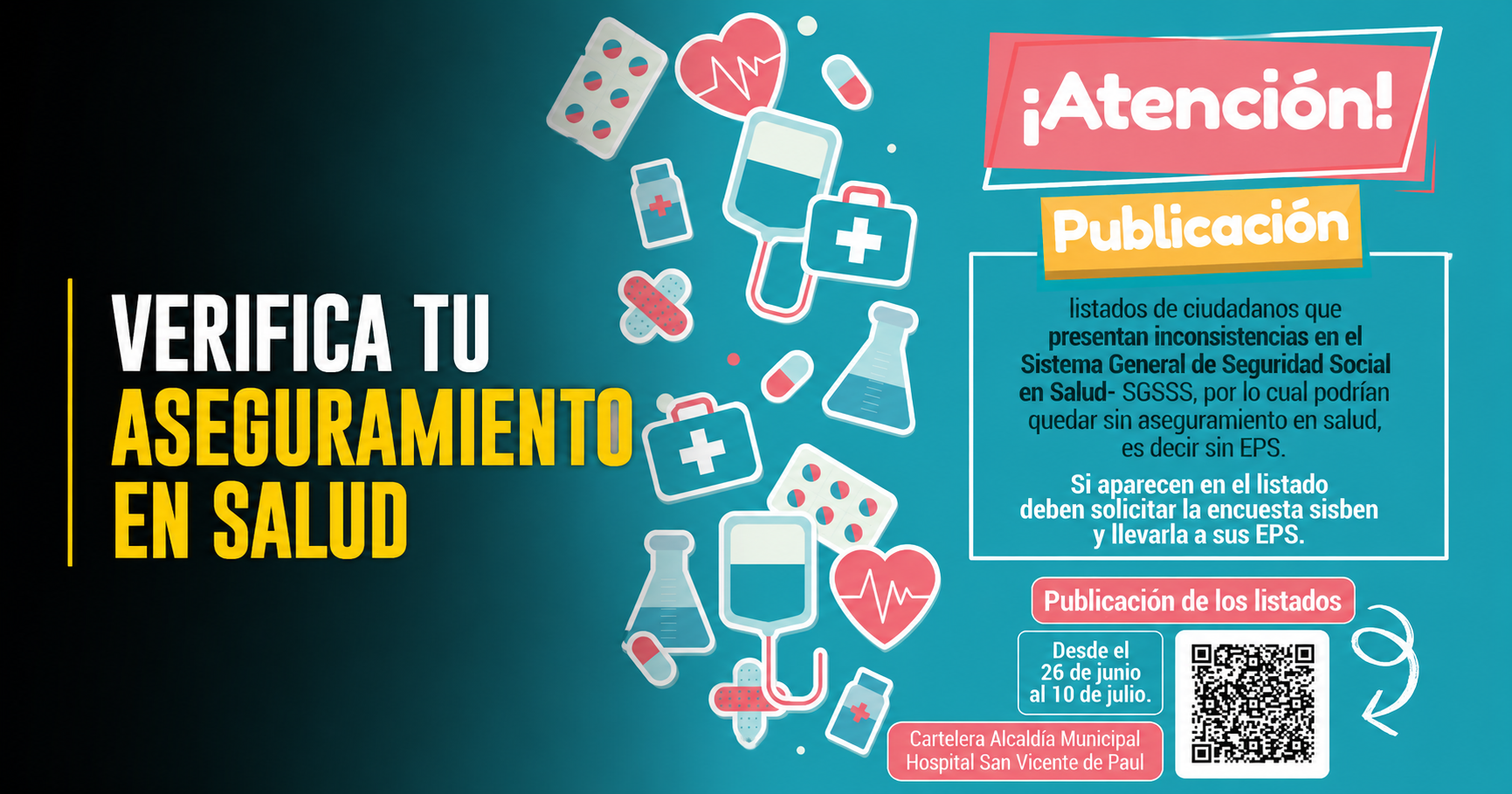 🩺 |Nemocón| invita a verificar el estado del aseguramiento en salud, ¿aparece en el listado de inconsistencias?