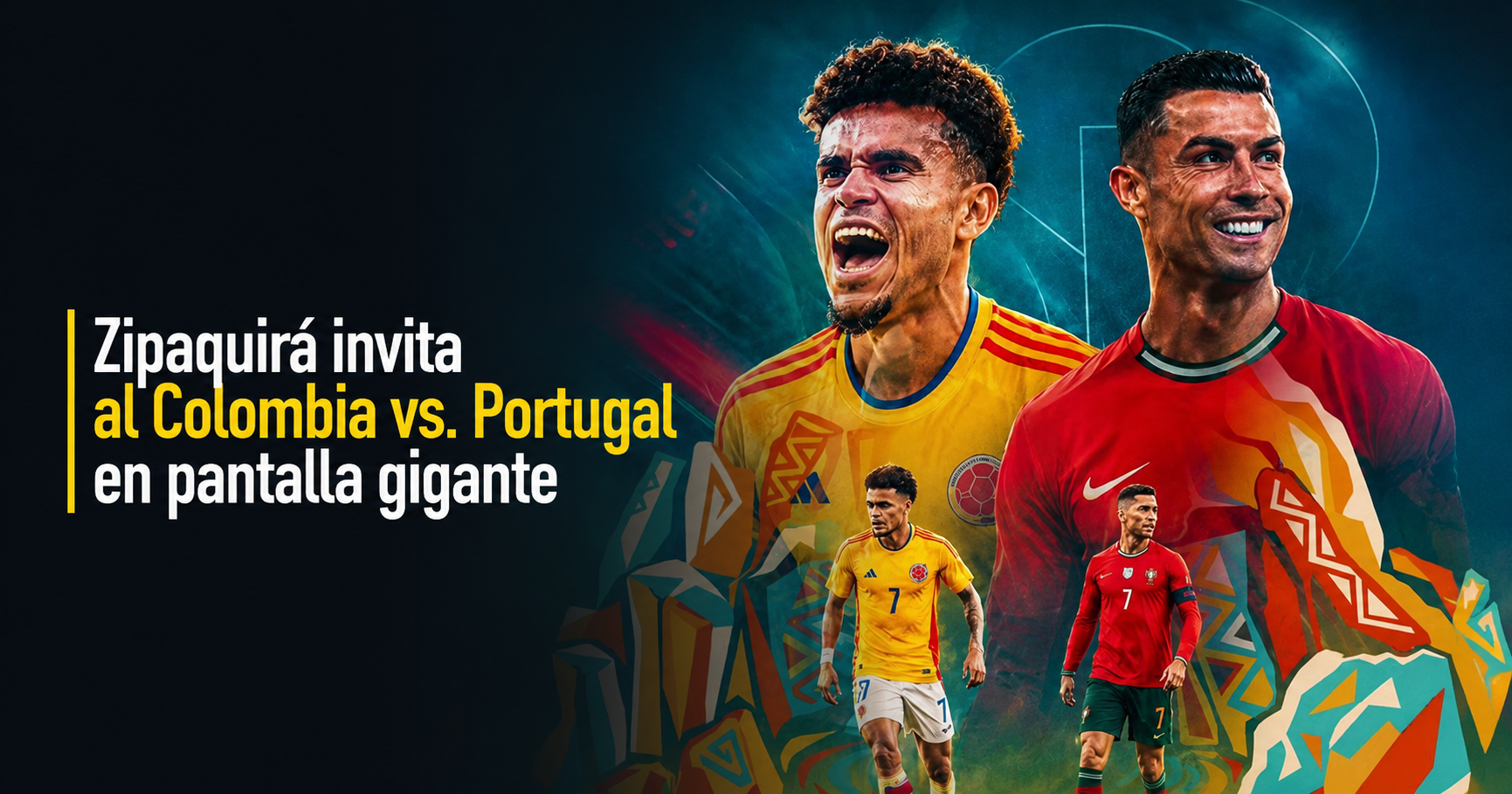 ⚽ |Zipaquirá| invita a vivir el |Colombia vs. Portugal| en pantalla gigante, ¿dónde será la cita? + Video