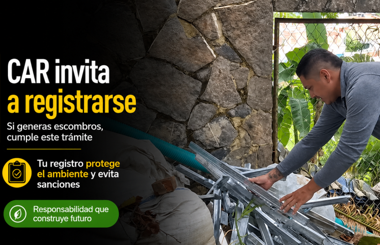 🧱 |CAR| invita a los generadores de escombros a registrarse, ¿por qué es importante cumplir este trámite? + Video