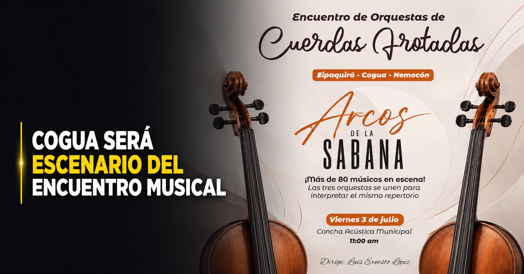 🎻 |Cogua| será escenario del |Encuentro Arcos de la Sabana|, ¿qué municipios participarán?