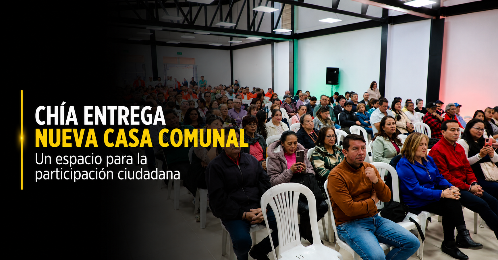 🏛️ |Chía| entrega su nueva |Casa Comunal|, ¿cómo fortalecerá la participación ciudadana?
