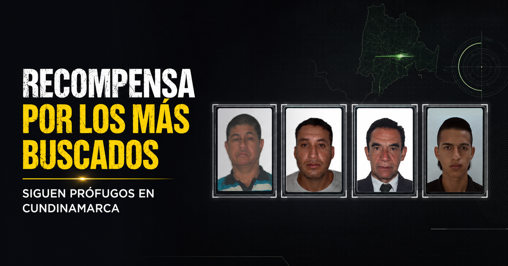 🚔 Cundinamarca mantiene recompensa por los delincuentes más buscados del departamento, ¿quiénes siguen prófugos? + Video