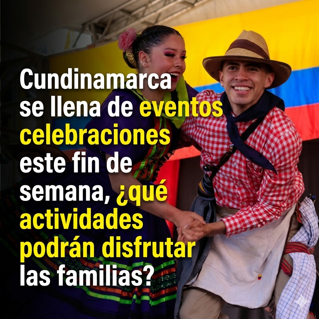 🎉🌄 Cundinamarca se llena de eventos y celebraciones este fin de semana, ¿qué actividades podrán disfrutar las familias?