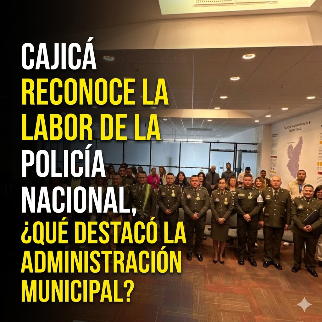 👮‍♂️🏅 |Cajicá| reconoce la labor de la |Policía Nacional|, ¿qué destacó la administración municipal?