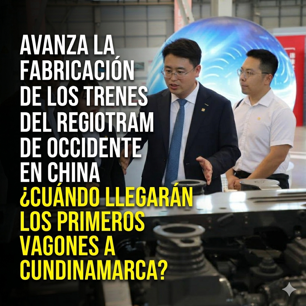 🚆🌏 Avanza la fabricación de los trenes del RegioTram de Occidente en China, ¿cuándo llegarán los primeros vagones a Cundinamarca?