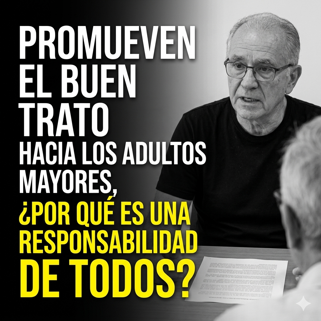 👵💙 Promueven el buen trato hacia los |adultos mayores|, ¿por qué es una responsabilidad de todos?