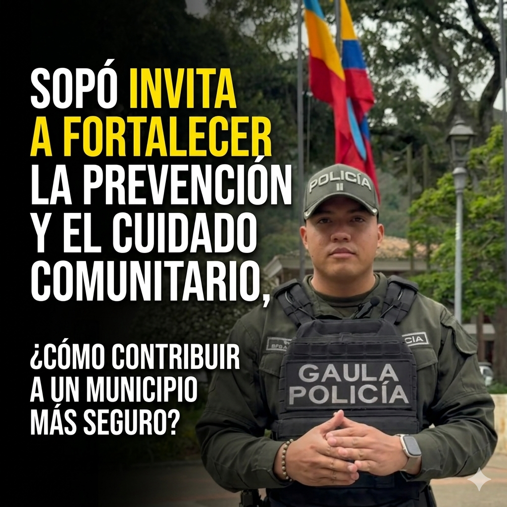 🚨🏡 |Sopó| invita a fortalecer la prevención y el |cuidado comunitario|, ¿cómo contribuir a un municipio más seguro? + Video