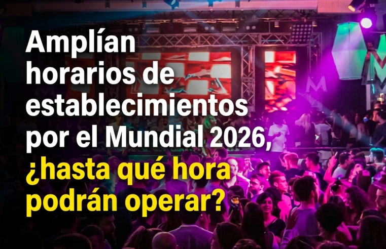 ⚽🕚 Amplían horarios de establecimientos por el Mundial 2026, ¿hasta qué hora podrán operar?