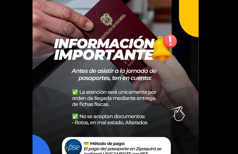 Jornada de |Pasaportes|: autoridades recuerdan |requisitos| para agilizar el trámite