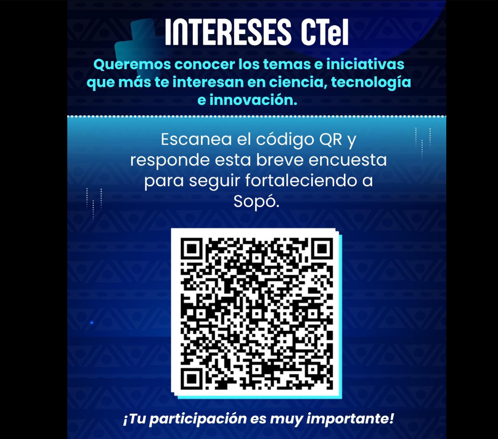 |Sopó| invita a la comunidad a participar en encuesta sobre ciencia, |tecnología| e |innovación|