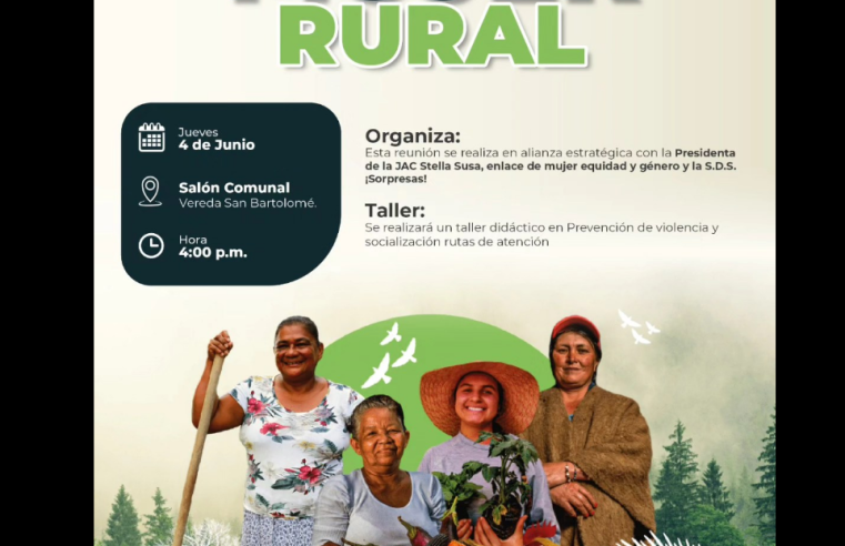 |Gachancipá| promoverá taller sobre derechos y prevención de violencias para |mujeres rurales|