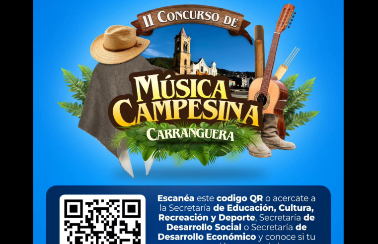 Definidos los finalistas del II Concurso de |Música Campesina| Carranguera “|Gachancipá| Campesina” 2026