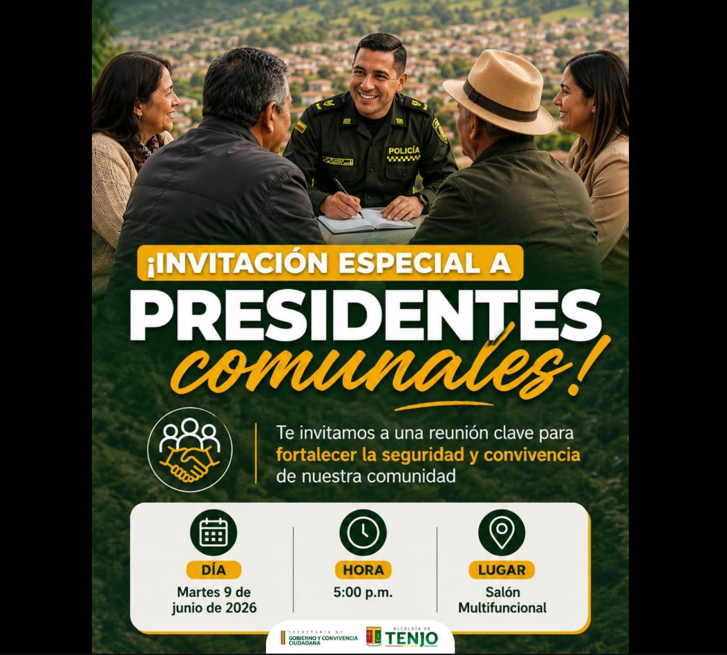 Presidentes de |Juntas de Acción Comunal| serán convocados a espacio de |diálogo sobre seguridad| y convivencia