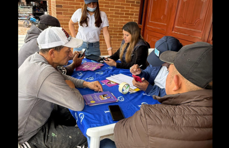 Jornada de |asesoría pensional| y vinculación a |BEPS| benefició a habitantes de |Patio Bonito|, Casa Blanca y Cerro Verde en |Nemocón|