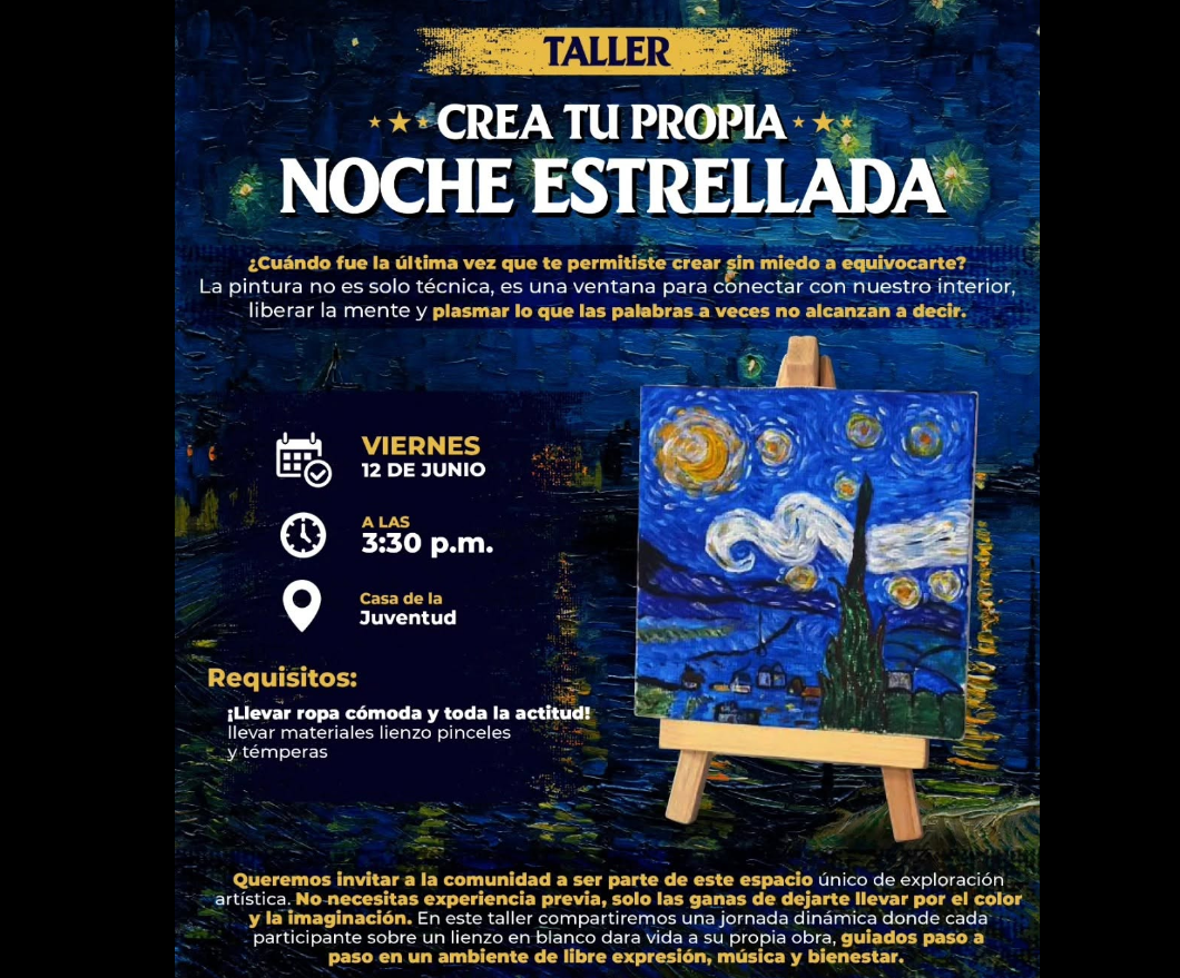 |Gachancipá| invita a los |jóvenes| a explorar su creatividad en el taller “Crea tu propia Noche Estrellada”