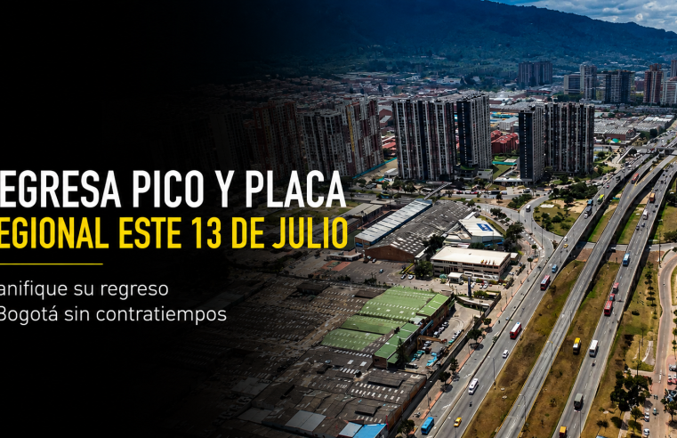 🚗 Regresa el |Pico y Placa| Regional este 13 de julio, ¿cómo evitar contratiempos en el regreso a |Bogotá|?