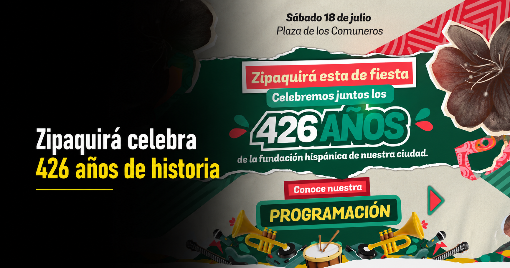 🎉 |Zipaquirá| presenta la programación de su cumpleaños 426, ¿qué actividades están preparadas?