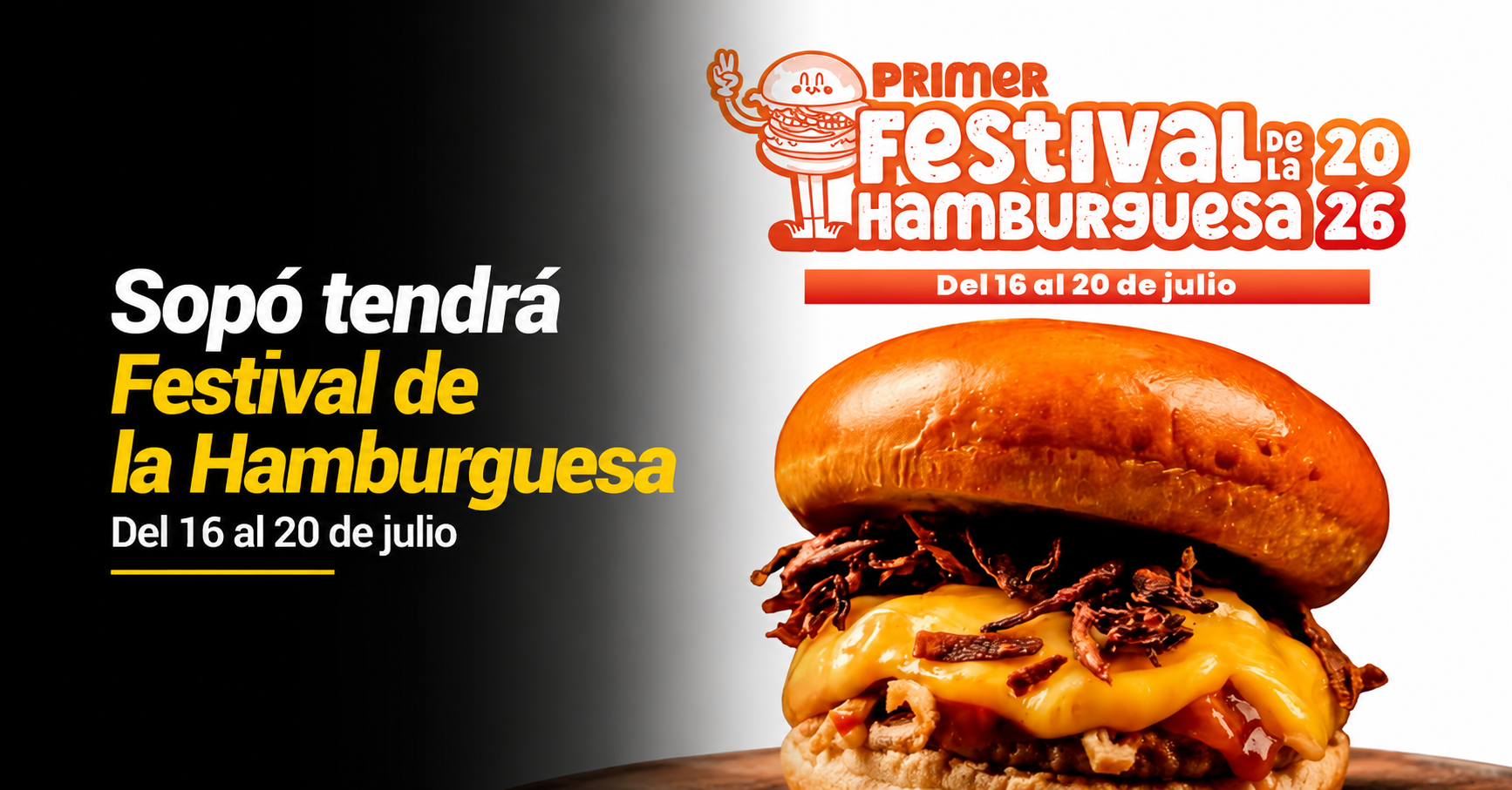 🍔 |Sopó| realizará su primer |Festival de la Hamburguesa|, ¿qué restaurantes participarán?