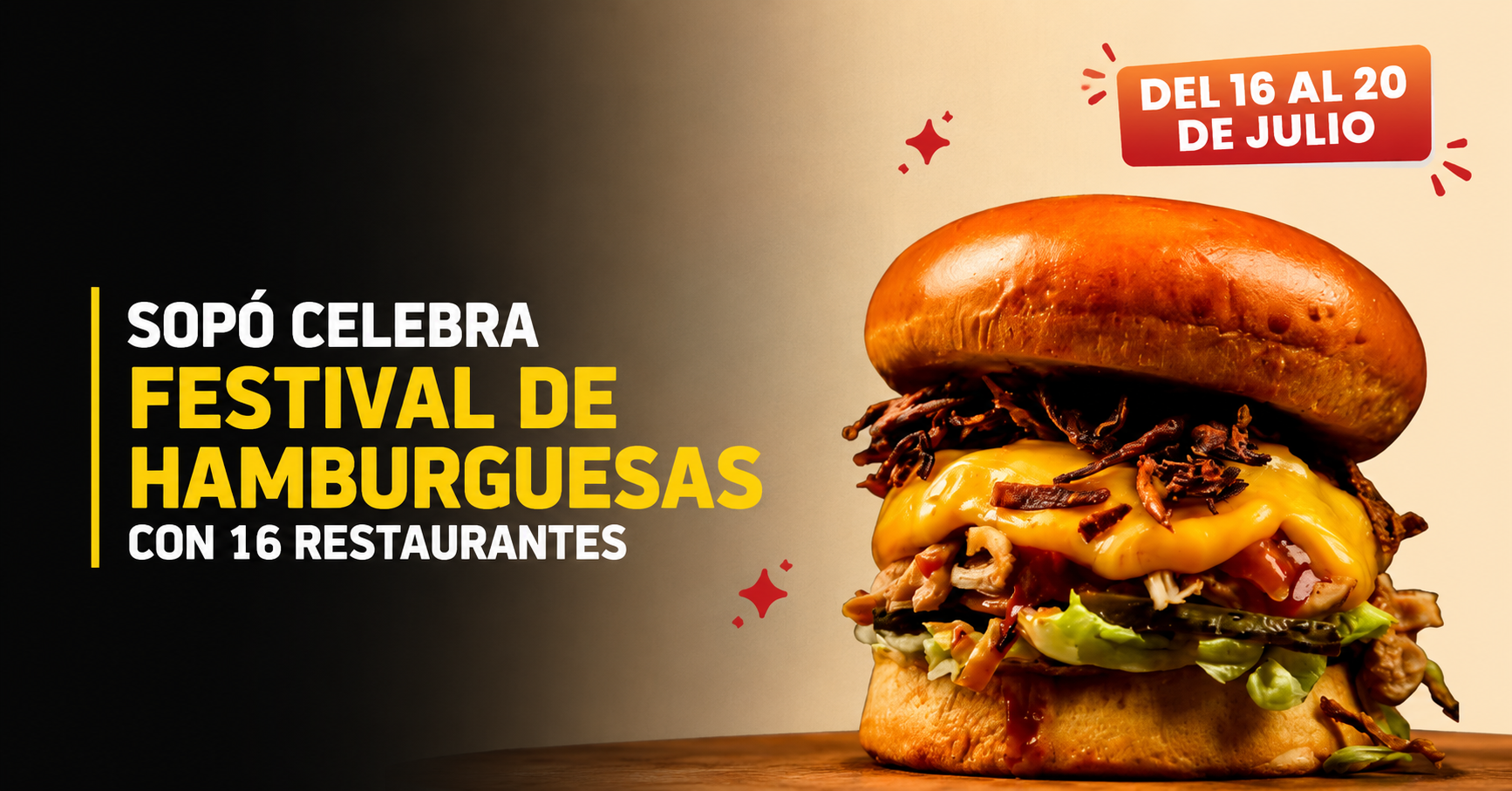 🍔 |Sopó| celebra |festival de hamburguesas| con 16 restaurantes participantes