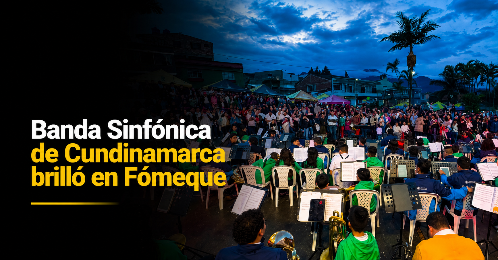 🎺🎶 |Banda Sinfónica| de |Cundinamarca| brilló en festival de |Fómeque|: ¿cómo fue su presentación?