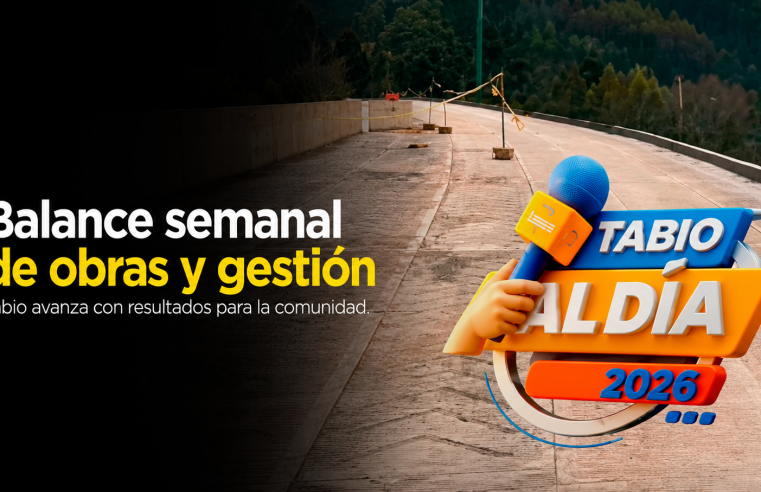 📰 |Tabio| presentó el balance semanal de obras y gestión municipal + Video