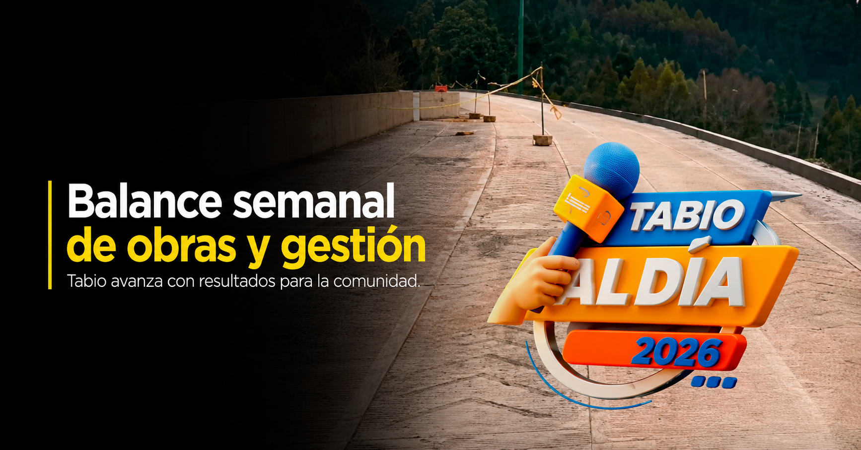 📰 |Tabio| presentó el balance semanal de obras y gestión municipal + Video