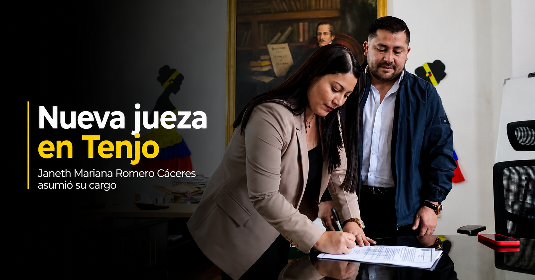 ⚖️ |Janeth Mariana| Romero Cáceres asumió como nueva |jueza| de |Tenjo|