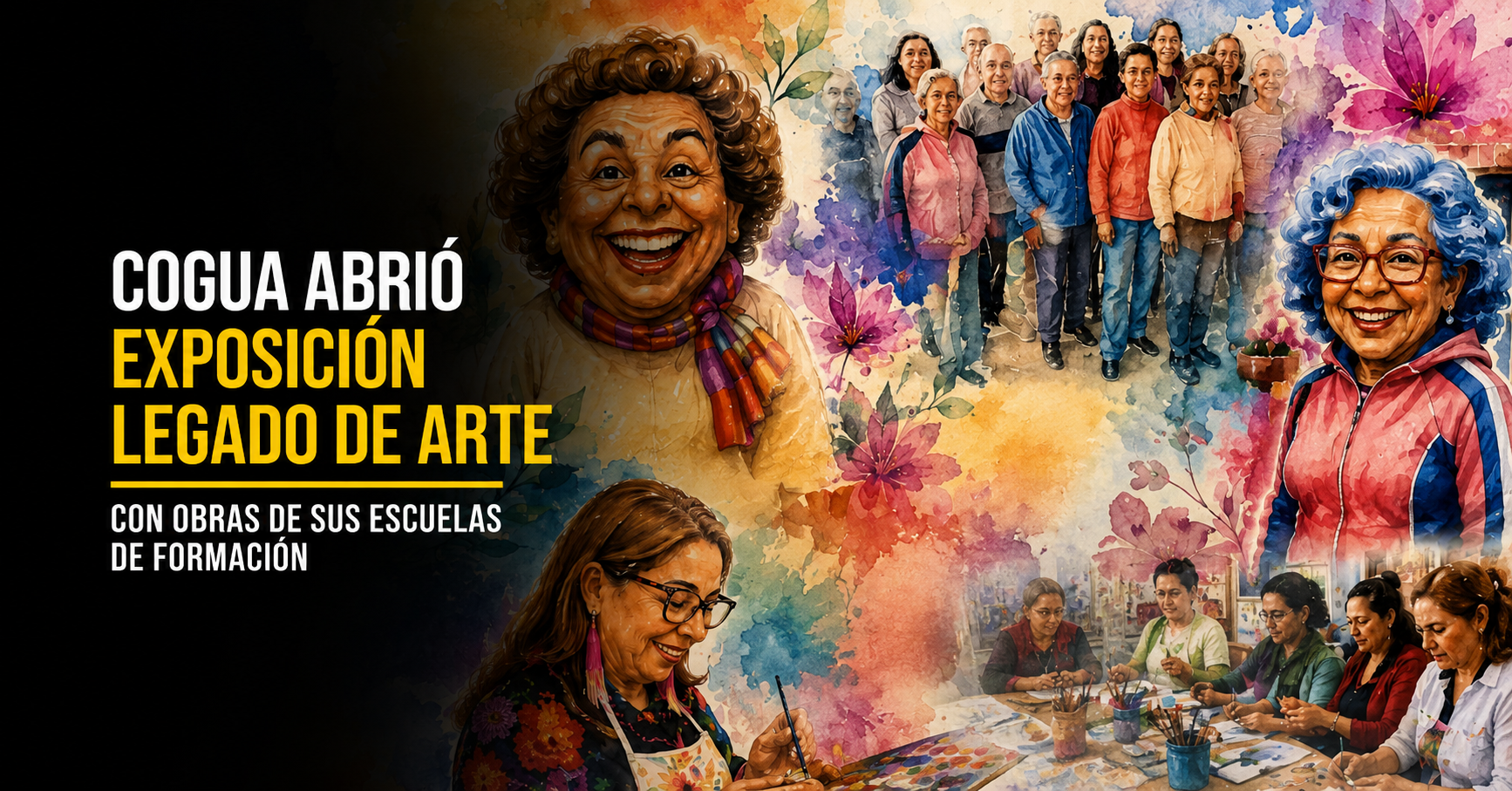 🎨 |Cogua| abrió la exposición “Legado de Arte” con obras de sus |escuelas de formación|
